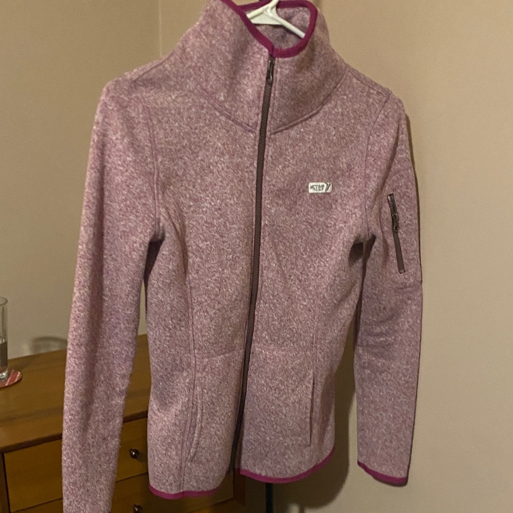 Old Navy Magenta Sweater material Sports Zip Jacket Size XS